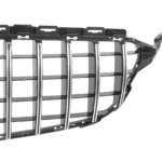 Juodos, chrominės grotelės skirtos Mercedes-Benz W205 (2014-2018) - Image 2