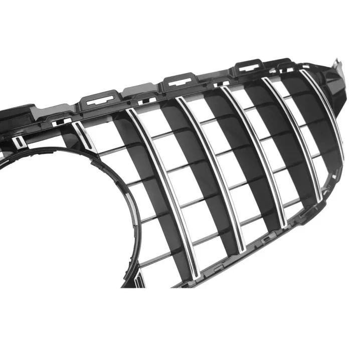 Juodos, chrominės grotelės skirtos Mercedes-Benz W205 (2014-2018) - Image 3