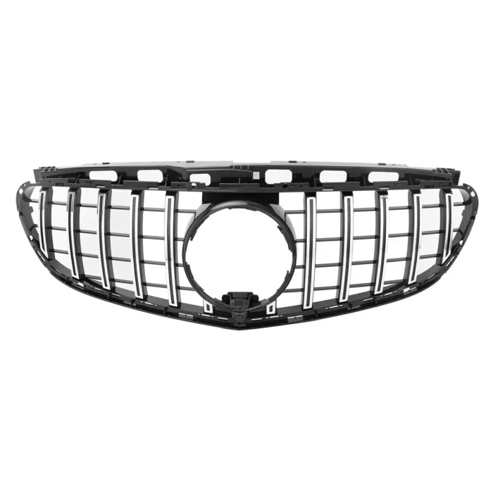 Juodos, chrominės grotelės skirtos Mercedes-Benz W212 (2013-2016) - Image 2