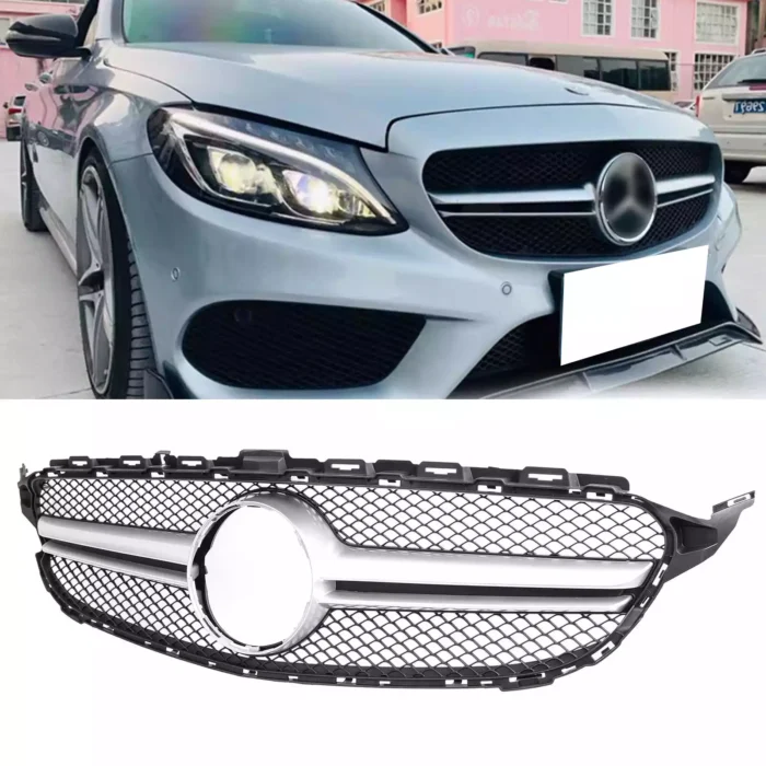 Juodos, pilkos grotelės skirtos Mercedes-Benz W205 (2014-2018) - Image 1