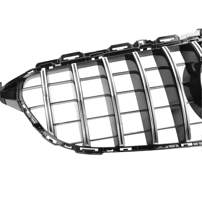 Juodos, chrominės grotelės skirtos Mercedes-Benz W205 (2014-2018) - Image 3