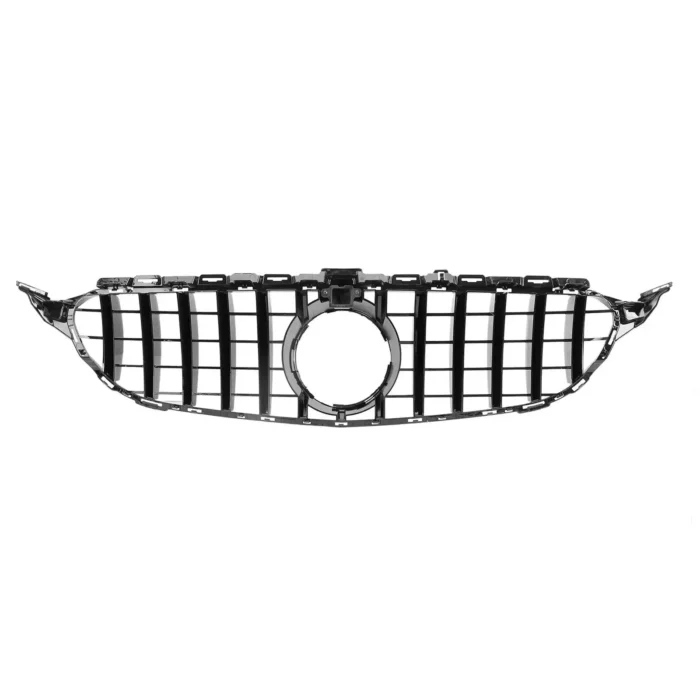 Juodos, chrominės grotelės skirtos Mercedes-Benz W205 (2014-2018) - Image 4