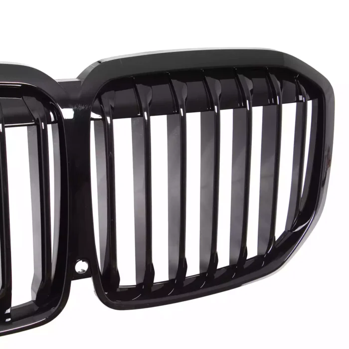 Juodos, blizgios, viengubos grotelės skirtos BMW G07 (2019-) - Image 3