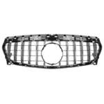 Juodos, chrominės grotelės skirtos Mercedes-Benz CLA C117 (2016-2019) - Image 2