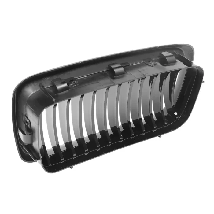 Juodos, blizgios, viengubos grotelės skirtos BMW E38 - Image 4