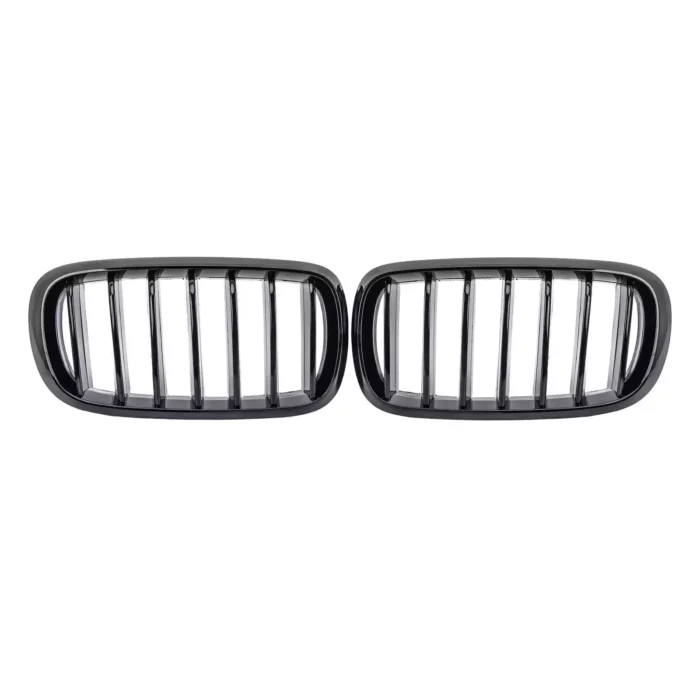 Juodos, blizgios, viengubos grotelės skirtos BMW F15, F16 - Image 2