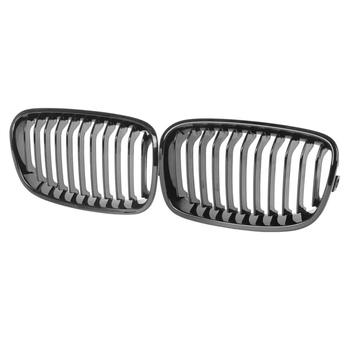 Juodos, blizgios, viengubos grotelės skirtos BMW F20, F21 (2011-2015) - Image 2