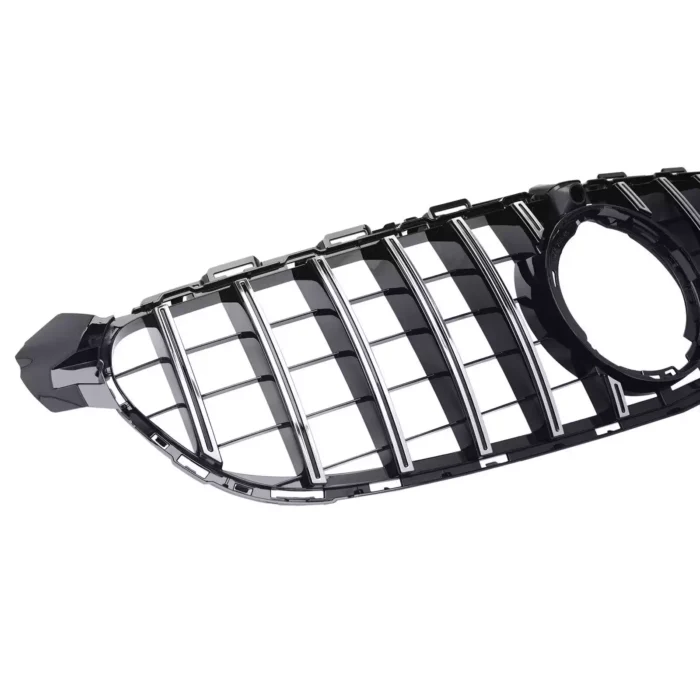 Juodos, chrominės grotelės skirtos Mercedes-Benz W205 C63 AMG - Image 2