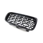 Juodos, chrominės "diamond" stiliaus grotelės skirtos BMW F30, F31 - Image 4